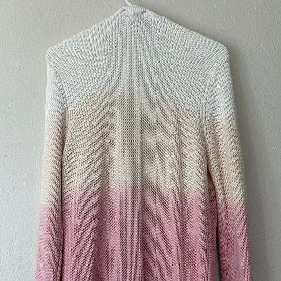 Design 365 Cardigan Sweater ombre long open front knit cardigan - Picture 6 of 12